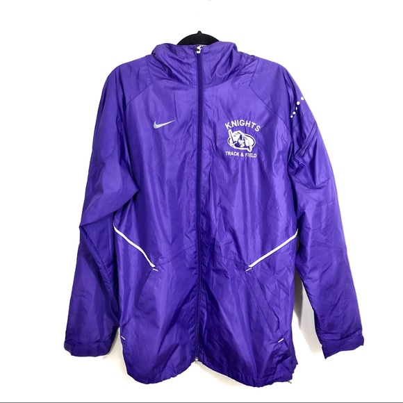 Nike Storm Fit Purple Track Rain Jacket Size Small - Picture 1 of 8